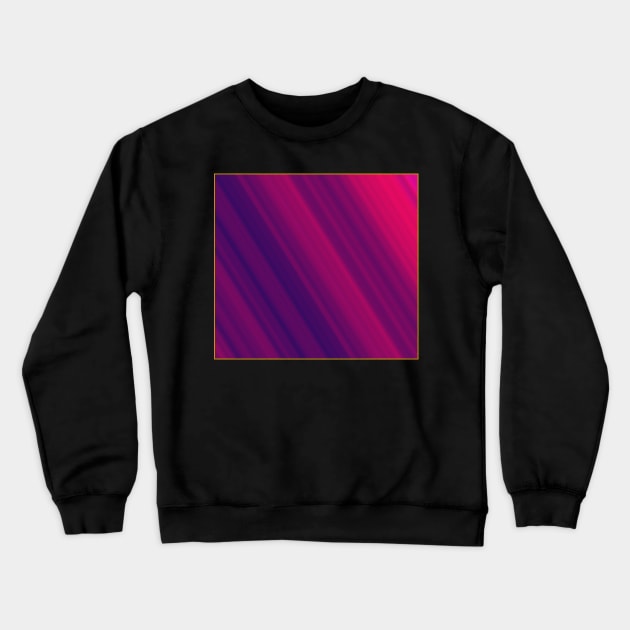 Purple Stripes Crewneck Sweatshirt by asteroid